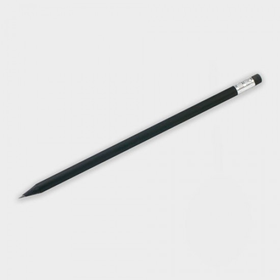 Certified Sustainable Wooden Black Pencil with Eraser Certified Sustainable Wooden Black Pencil with Eraser