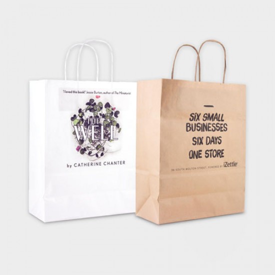 A4 Kraft Carrier Bag Full Colour A4 Kraft Carrier Bag Full Colour