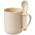 Rye 420 ml wheat straw mug with spoon 