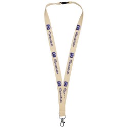 Dylan cotton lanyard with safety clip 