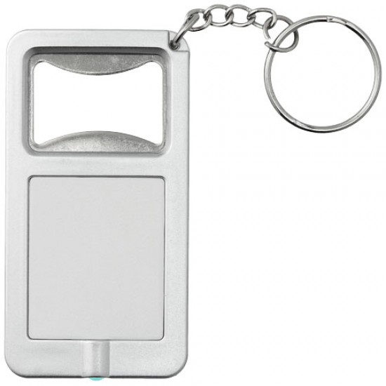 Orcus LED keychain light and bottle opener 