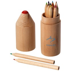 Woody 12-piece coloured pencil set 