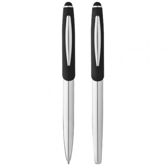 Geneva stylus ballpoint pen and rollerball pen set 