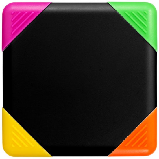 Trafalgar square-shaped 4-colour highlighter 