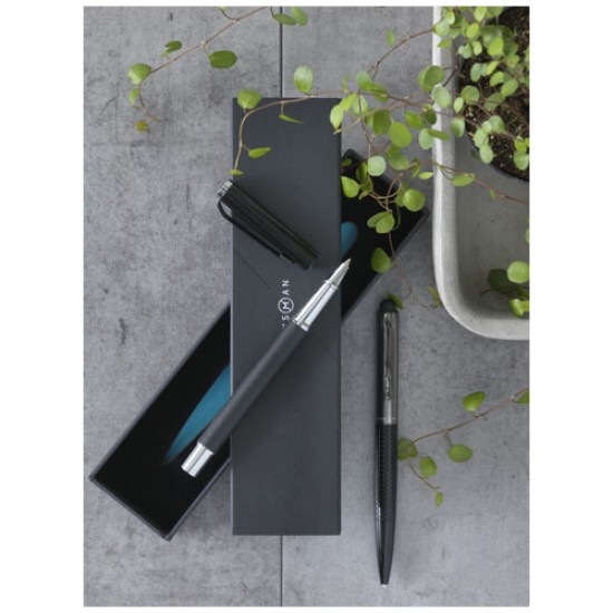 Pedova rollerball pen with leather barrel 