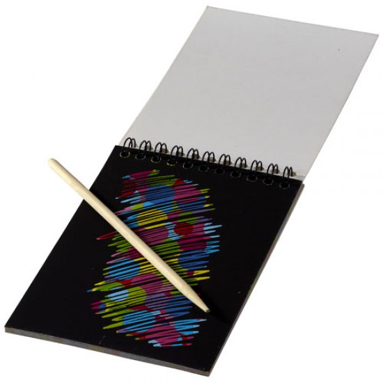 Waynon colourful scratch pad with scratch pen 