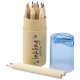 Hef 12-piece coloured pencil set with sharpener 