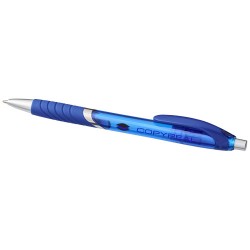 Turbo translucent ballpoint pen with rubber grip 