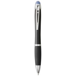 Nash light-up black barrel and grip ballpoint pen 