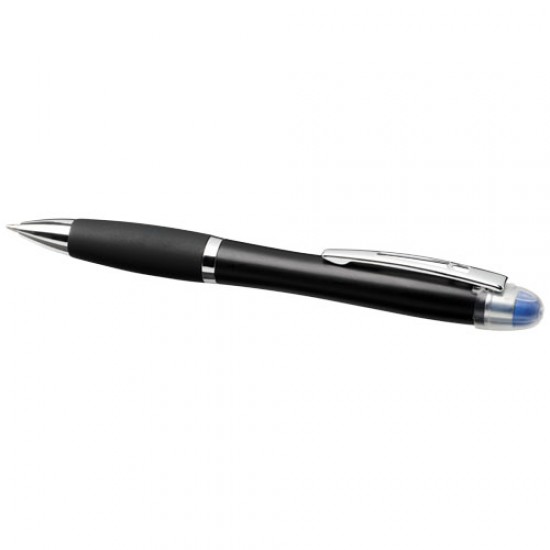 Nash light-up black barrel and grip ballpoint pen 