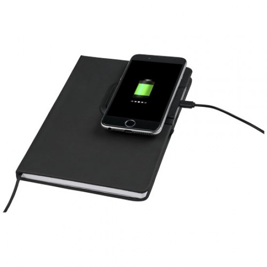Cation notebook with wireless charging pad Cation notebook with wireless charging pad