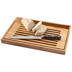 Bistro cutting board with bread knife 