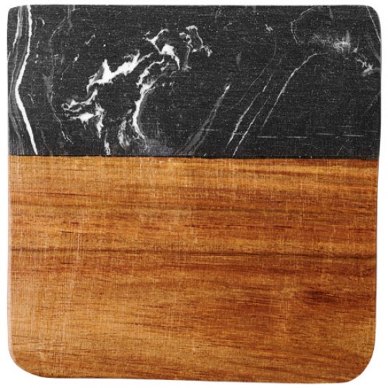 Harlow marble and wood coasters 