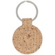 Cork-look rounded keychain Cork-look rounded keychain