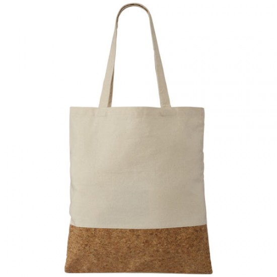Cory 175 g/m² cotton and cork tote bag 