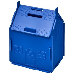 Uri house-shaped plastic money container 
