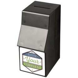 Capital ATM-shaped plastic money box 