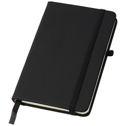 Noir A6 notebook with lined pages 