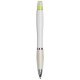 Curvy ballpoint pen with highlighter 