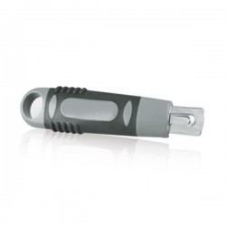 Retractable cutter softgrip, grey