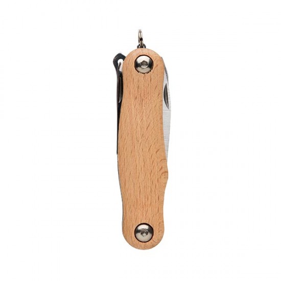 Wood pocket knife, brown