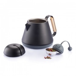 Teako tea pot, black