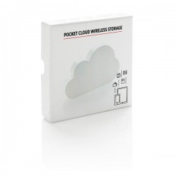 Pocket cloud wireless storage, white