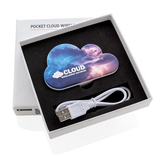Pocket cloud wireless storage, white