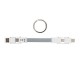 2-in-1 keychain cable MFi licensed, silver