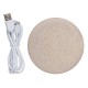 5W Wheat straw wireless charger, brown