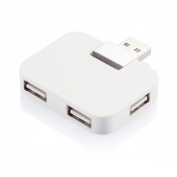 Travel USB hub, white