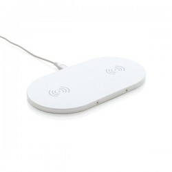 Double 5W wireless charger, white