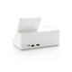Ontario 5W wireless charger with speaker, white