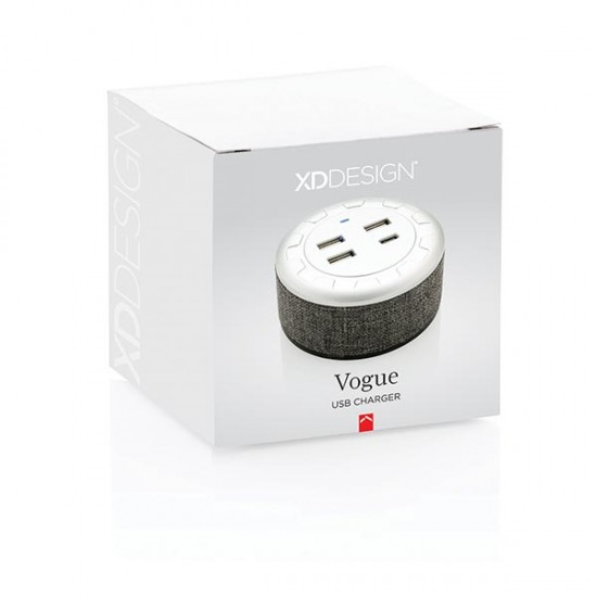 Vogue USB charger, grey
