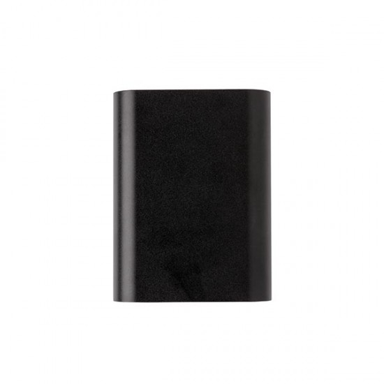 Aluminium 5.000 mAh Wireless 5W Pocket Powerbank, black
