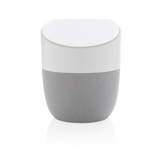 Home speaker with wireless charger, white