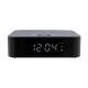 Wireless charging speaker with time display, black