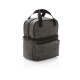 Cooler bag with 2 insulated compartments, anthracite Cooler bag with 2 insulated compartments, anthracite