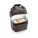 Cooler bag with 2 insulated compartments, anthracite Cooler bag with 2 insulated compartments, anthracite