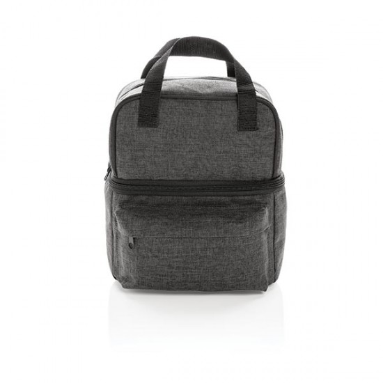 Cooler bag with 2 insulated compartments, anthracite Cooler bag with 2 insulated compartments, anthracite