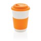 Plant fibre cup, orange