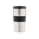 Dishwasher safe vacuum coffee mug, silver