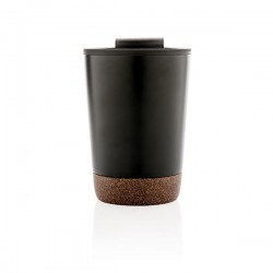 Cork coffee tumbler, black