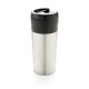 Tumbler with flip lid, silver
