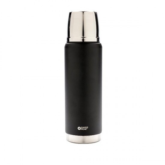 Swiss Peak Elite 0.5L copper vacuum flask, black