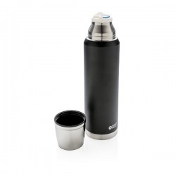 Swiss Peak Elite 1L copper vacuum flask, black
