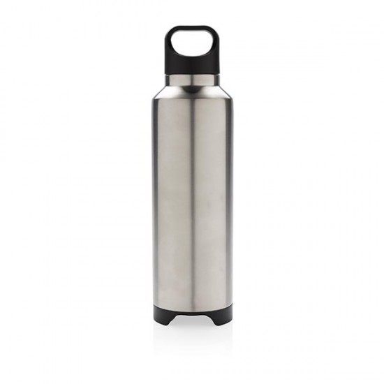 Vacuum flask with wireless speaker, grey
