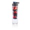 Water bottle with infuser, blue