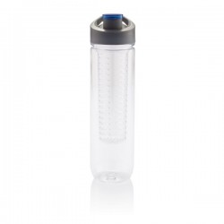 Water bottle with infuser, blue