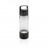 Hydrate bottle with wireless charging, transparent